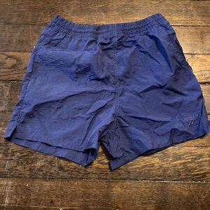 Vintage 90s Reebok Athletic Navy Shorts Mens Size S Stretch Logo Sportswear